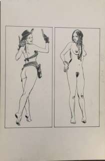 Massimo Rotundo - tavola originale "Sexy Pin Up" x Glamour - Loose page | Catawiki