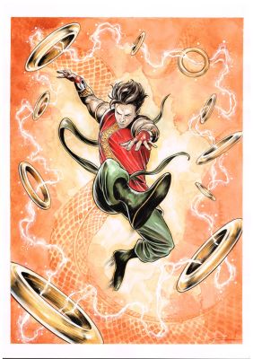 Gianluca Gugliotta | Shang Chi - Original Illustration Marvel Flair Card | Raremarq (Buy It Now)