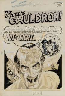 Graham Ingels original artwork for Vault of Horror #38 complete 7-page The Witch s Cauldron! story | Profiles in History