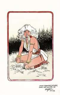 Weyland, Michel - Dessin original couleur dédicacé - Aria - (1982) | Catawiki