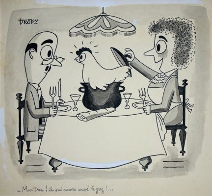 Dropy Jacques. «... | Lot 32 - DROPY Jacques. « Mon dieu ! ils ont encore coupé le... | Art Valorem