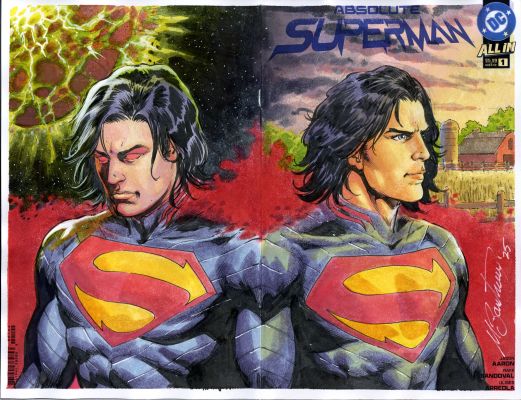 Marco Santucci - Absolute Superman Double Sketch Cover