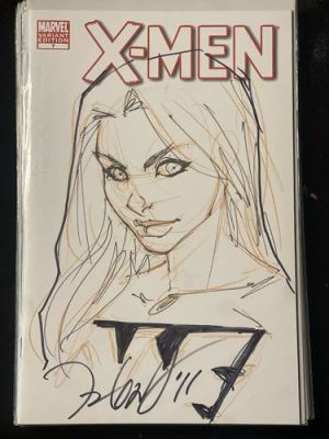 Marvel X-Men #7 Phoenix Sketch by Talent Caldwell!! | eBay US (Buy It Now)