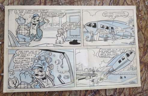 Marten Toonder Studio’s - Originele pagina - Tom Poes en heer Bommel’s weddenschap - (1947/1949) | Catawiki