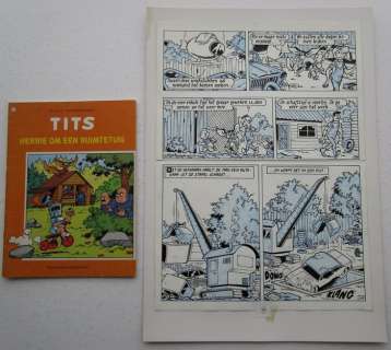 Tits 8 - Originele pagina (p.19) - Herrie om een ruimtetuig - (1980) | Catawiki