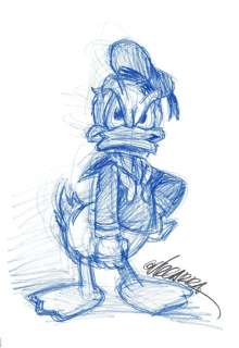Angry Donald - Original Drawing - Joan Vizcarra - Pencil Art | Catawiki