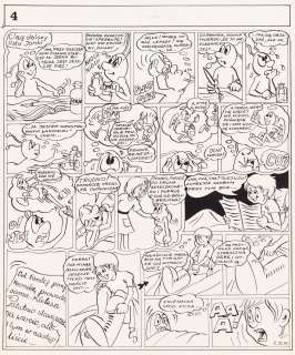 Szarlota Pawel (1947 - 2018) | Szarlota Pawel (1947 - 2018) | "Jonka, Jonek i Kleks", plansza (tusz), 1976 | Desa Unicum