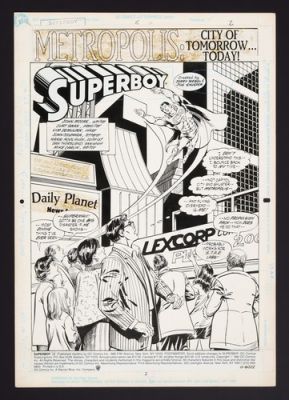 Original Art De Superboy #16 Page 2 Crayons Par Curt Swan , Encres Kim Demulder | eBay Europe (Buy It Now)