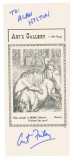 A 1980s Art Finley Signed Fan Card Print. | Van Eaton Galleries