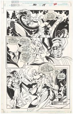 Joe Phillips | Silver Surfer #100 p15 (Galactus-Mephisto) | Nostalgic Investments