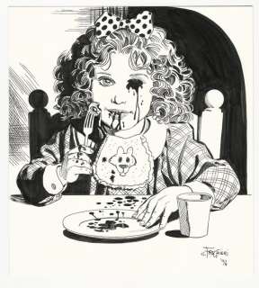 Giovanni Freghieri - illustrazione originale per il portfolio "Macabra" - Loose page - (1994) | Catawiki