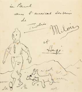 Hergé (Georges Remi Dit) | Tintin et Milou en promenade | Artcurial