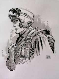 Arroyo, Jean-Michel - Dessin original - Buck Danny | Catawiki