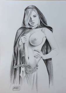 Pin Up - G. De Luca - illustrazione originale - Loose page | Catawiki