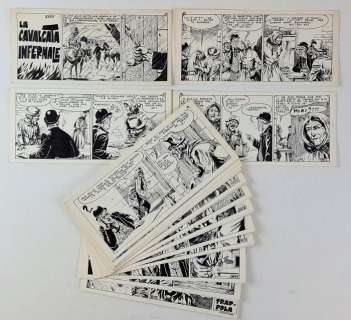 Cap. Miki - 32x Strisce Originali "La Cavalcata Infernale" - Storia Completa - Loose page - First edition | Catawiki