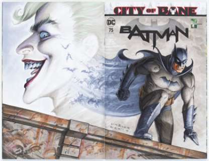 Joseph Michael Linsner Batman #75 Wraparound Sketch Cover Variant Original Art (DC, 2019) CGC Signature Series -