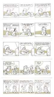 Jim Davis | Garfield Consecutive Daily Comic Strip Original Art Group of 6 (United Feature Syndicate, 1986). | Heritage