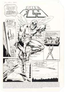 Dick Ayers and Frank Giacoia The Fly #10 Unpublished Complete 14-Page Story Original Art (Archie, 1985). (Total: 14 Original Art) | Heritage