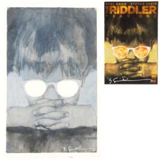Bill Sienkiewicz The Riddler: Year One #4 Riddler Cover Original Art (DC, 2023). (Total: 2 Items)