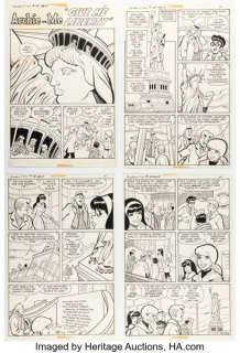 Al Hartley (attributed) Archie and Me #48 "Give Me Liberty" Complete 4-Page Story Original Art (Archie, 1972). (Total: 4 Original Art) | Heritage
