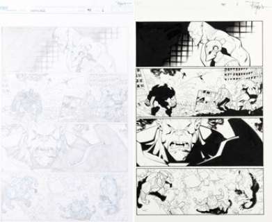 Ryan Ottley and Cliff Rathburn Invincible #95 Story Page 1 Original Art Group of 2 (Image/Skyward, 2012). (Total: 2 Items)