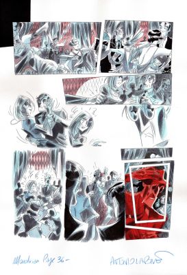 Antonio Lapone | Il fiore nell’Atelier di Mondrian p.36 | Tavole Originali