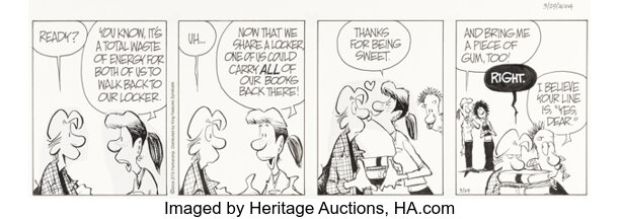 Jerry Scott and Jim Borgman Zits Daily Comic Strip Original Art dated 3-29-04 (King Features Syndicate, 2004). | Heritage