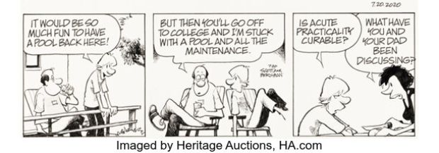 Jerry Scott and Jim Borgman Zits [Acute Practicality] Daily Comic Strip Original Art dated 7-20-20 (King Features Syndicate, 2020). | Heritage
