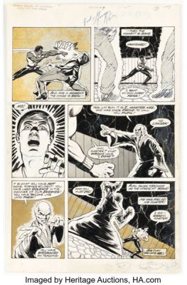 George Pérez and Bob McLeod Deadly Hands of Kung Fu #7 Sons of the Tiger Story Page 9 Original Art (Marvel, 1974). | Heritage