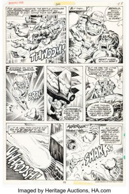 Sal Buscema and Ernie Chan The Incredible Hulk #216 Story Page 13 Original Art (Marvel, 1977). | Heritage