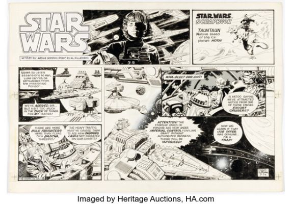 Al Williamson Star Wars Sunday Comic Strip Original Art dated 5-24-81 (LA Times Syndicate, 1981). | Heritage