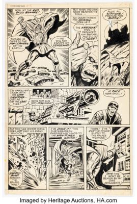 George Tuska and Mike Esposito Astonishing Tales #5 Dr. Doom Story Page 6 Original Art (Marvel, 1971). | Heritage