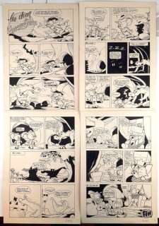 Tom & Jerry - 4x Tavole Originali "I Due Moschettieri e il Drago" - Loose page | Catawiki