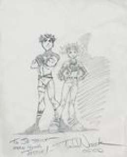 Young Justice Superboy and Wonder Girl Sketch by Todd Nauck | mycomicshop.com