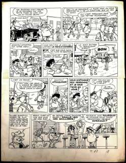 Rock Derby - Originele pagina (p.3) - Originele grote pagina - ’Défi de l’Invisible’ - O.I. ink on cardboard - (1963/1980) | Catawiki