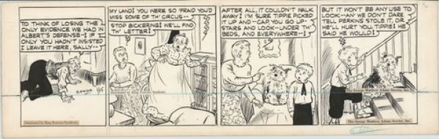 Edwina Dumm Cap Stubbs Tippie Orig Ink Daily Comic Strip Art signed 1946 8-509 | eBay US (Buy It Now)