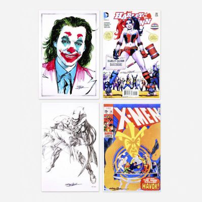 Neal Adams | Group of 4 Signed Comic Prints | Landry Pop Auctions