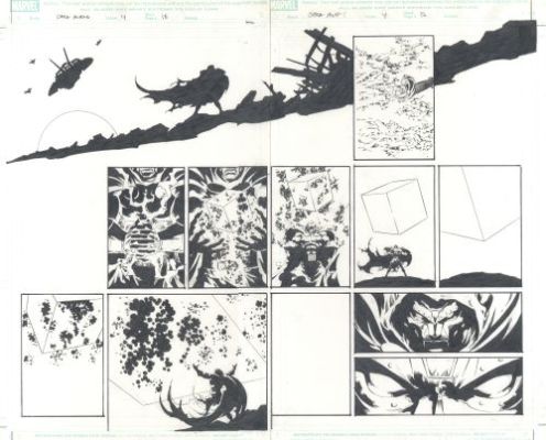Mike Deodato | Dark Avengers, issue 4, pages 16 et 17 | Galerie 9ème Art