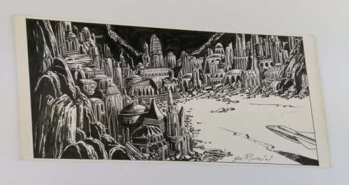 Giovanni Romanini - Illustrazione di fantascienza - Loose page | Catawiki