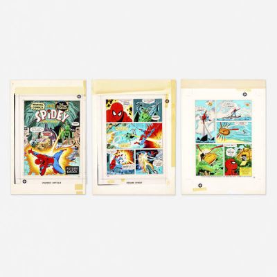 Lot 347 - Group of 3 Spidey Super Stories Color Guides (Marvel Comics/Electric Company, 1976) | Landry Pop Auctions