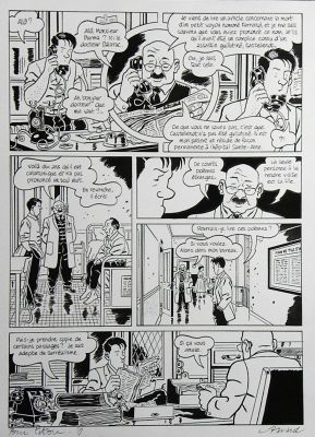 Nestor Burma » Les Rats de Montsouris » – Planche originale – François Ravard | Zic et Bul