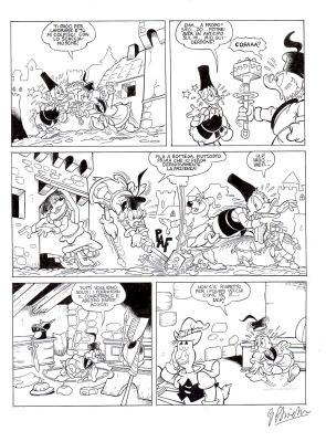 Giulio Chierchini | La disfida di Paperetta p.2 (Rifacimento pagina 2 del 1982) | Tavole Originali
