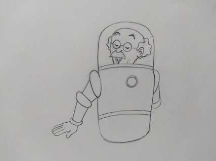 Kuifje, Tintin T-7 Sc 58 BG 61 t/6 - Tintin - 7x Original drawings - Tournesol - Moon movie - Belvision - Loose page - One of a kind - (1960) | Catawiki