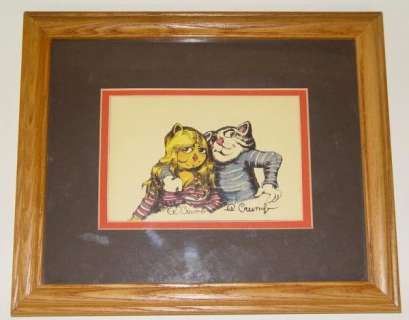 452B: ORIG ROBERT CRUMB WATERCOLOR FRITZ THE CAT | Weiss Auctions