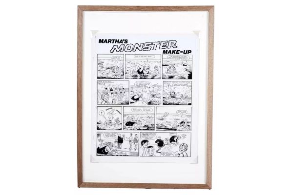 Original comic artwork for “Martha’s Monster Make-Up” | misc / divers