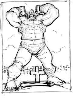 John Romita Jr. - Pencils By John Romita, Jr., Inks By Dick Giordano | HULK Issue # 25 - Cover Rough 4 | The Artist’s Choice