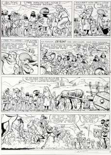 Lambil | Les Tuniques bleues, planche n°12 Ã  l’encre … | Banque Dessinée