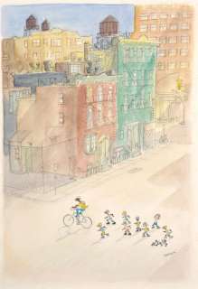 Jean-Jacques Sempé 1932-2022 | Early Morning Downtown | Artcurial