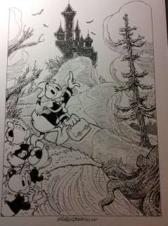 Alessandro Gottardo - Illustrazione Originale - â€œPaperino e il castello del duca neroâ€ - Loose page - (2020) | Catawiki