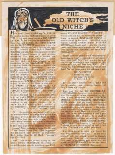 The Old Witch’’s Niche | THE OLD WITCH’’S NICHE, Haunt of Fear #4, Nov-Dec 1950 | Russ Cochran